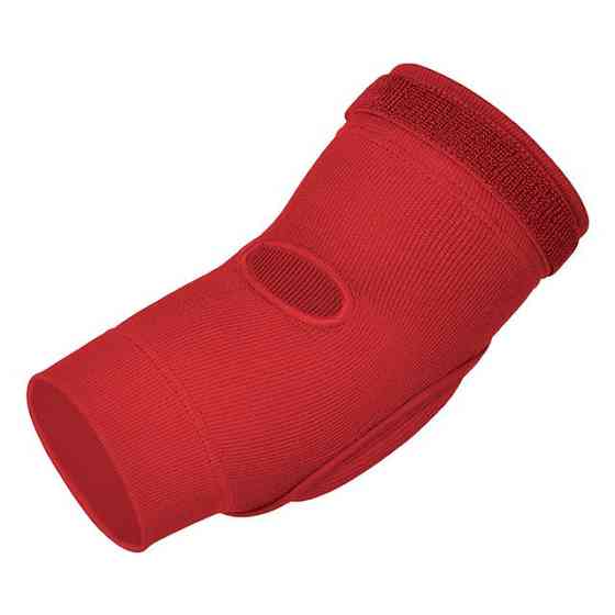Налокітники спортивні RDX Hosiery Elbow Foam Red/White XL Кам'янське