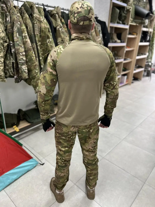 Тактичний літній костюм форма Ubacs з наколінниками та налокітниками (Мультикам) L Вінниця - фото 6