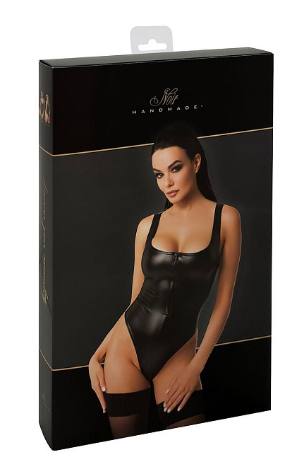 Боди Noir Handmade F333 Powerwetlook body - XXL Sex Aura Київ - фото 8