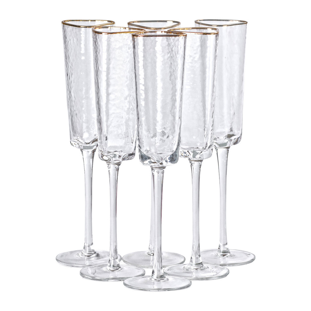 Yiwu Келихи для шампанського, 200 мл, набір із 6 штук HP-16-23 Київ - фото 1