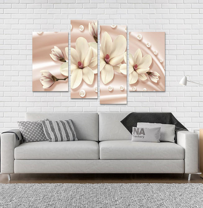 Модульная картина Цветы Абстракция Art-43_4 Киев - изображение 2