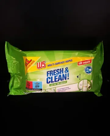Влажные салфетки для уборки дома и авто со свежим ароматом W5 100шт/уп Львов