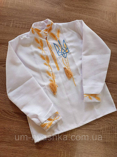 Хлопчача вишиванка "Колоски-тризуб" 104-164 Кривий Ріг - фото 2