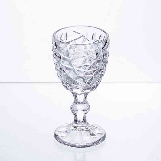 Набір чарок на ніжці 6 штук 50 мл для горілки наливки подарункові чарки скляні HP-19-170 Київ