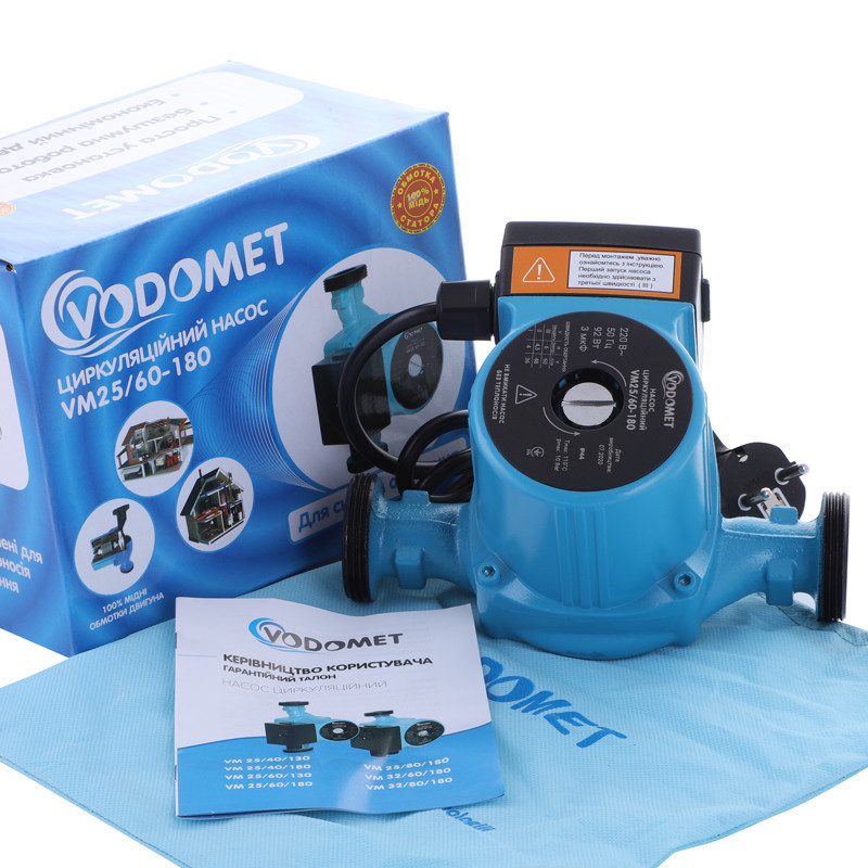 Насос циркуляційний Vodomet VM25 / 60-180 з кабелем, без гайок   ( VO0004 ) 31314 Харків - фото 2