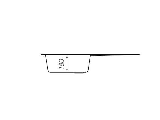 Гранитная мойка для кухни Platinum 7850 VERONA матовая Серый муссон Киев