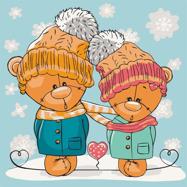 Картина за номерами ArtCraft Милі медвежата 30х30 см (15547-AC) Харьков - изображение 1