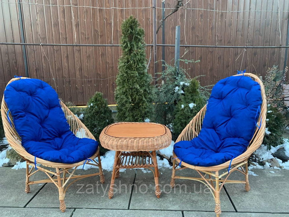 Мебель плетеная, с накидками, комплект Киев - изображение 2