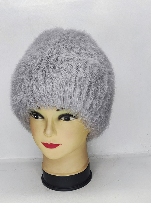 Шапка женская меховая сноп Дарья Светло Серый Харьков - изображение 3