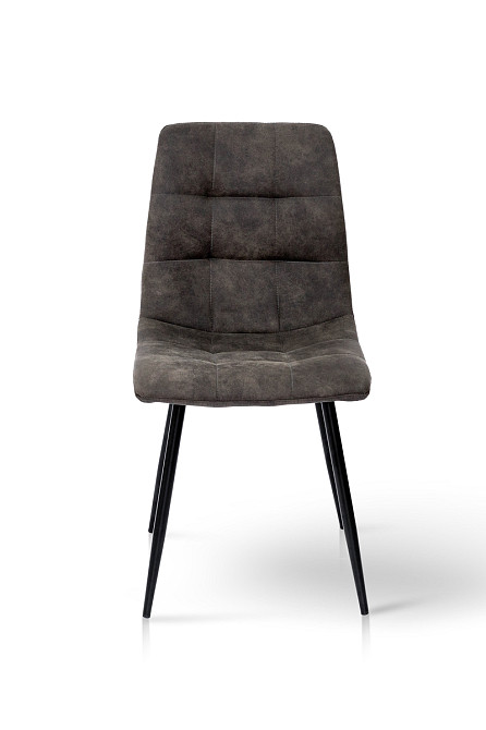 Стілець Чілі (круглий) чорний/мкфібра графіт PK-04 Киев - изображение 2