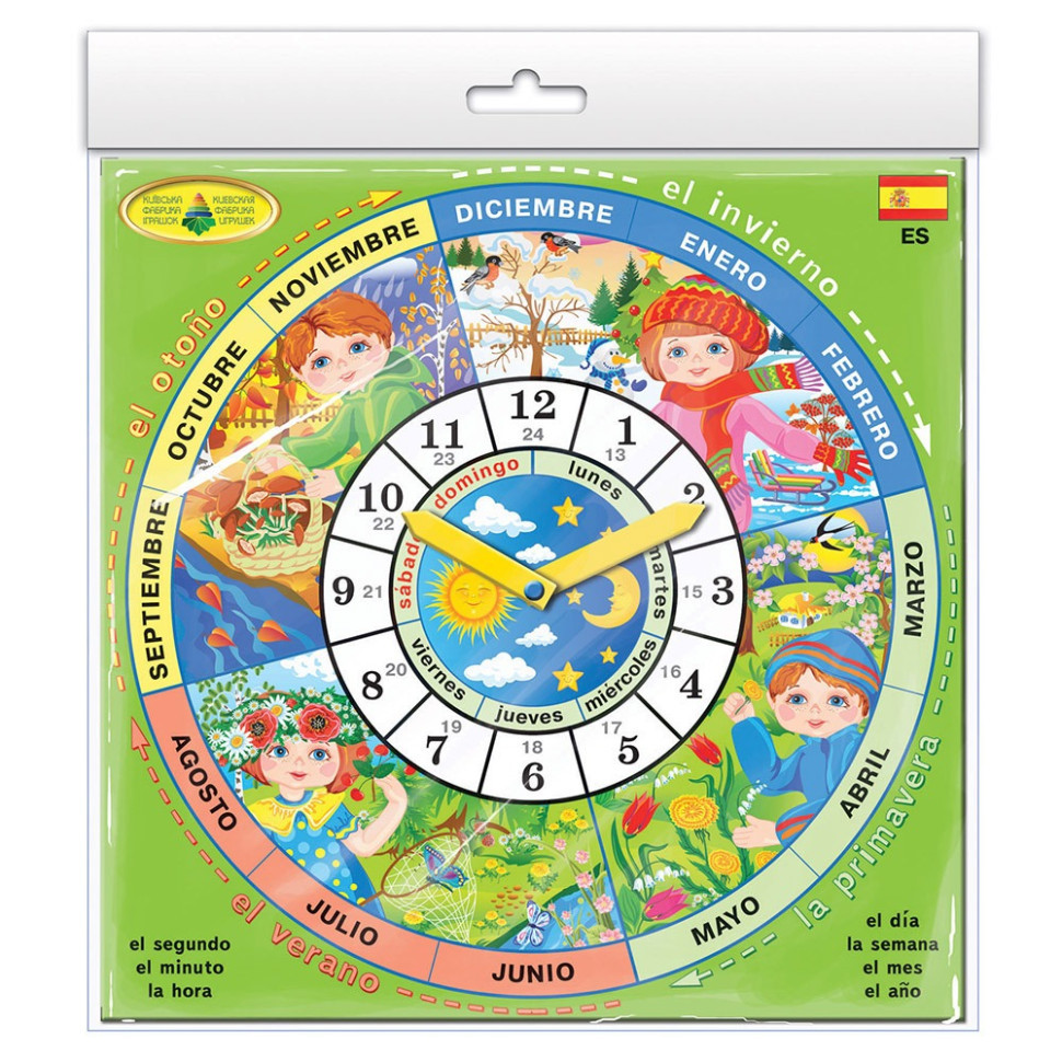 Дитяча розвиваюча гра "Годинник" Spain 82821 іспанською мовою Вінниця - фото 1