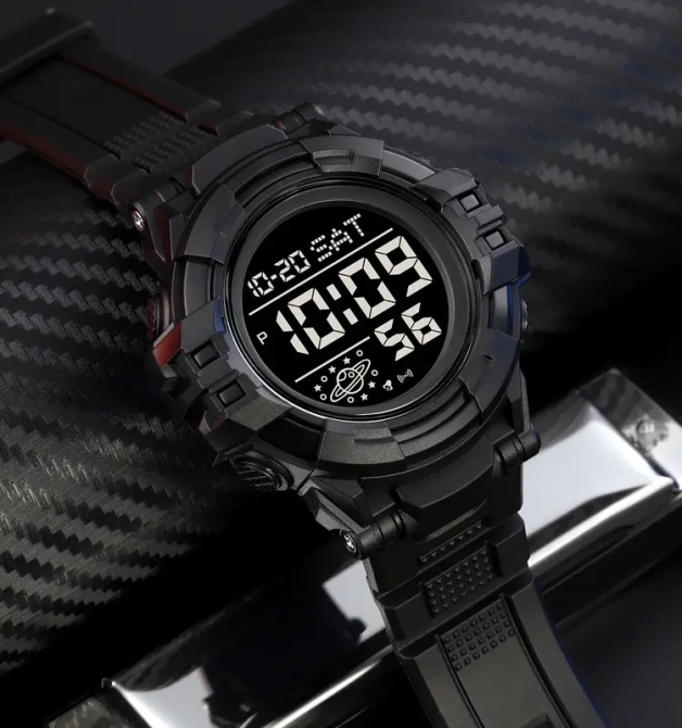 Мужские спортивные часы Skmei 2003 (Черные с черным) Киев - изображение 7