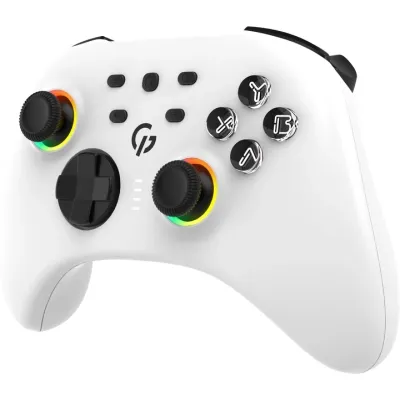 Геймпад GamePro GPX13W 2.4G/BT 5.1/USB/PC/iOS/Android RGB White (GPX13W) Вінниця - фото 8