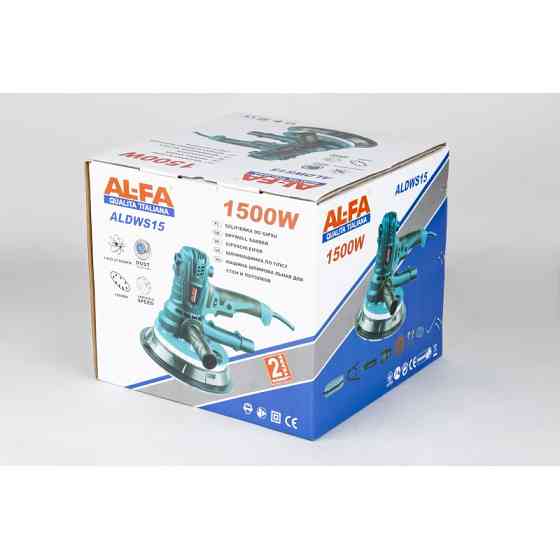 Шліфмашина по гіпсу AL-FA ALDWS15 – 1500Вт, LED, з мішком Львів