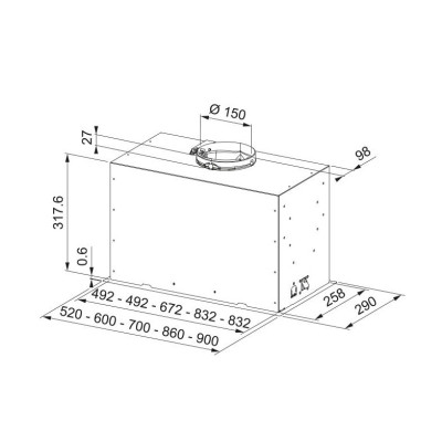 Витяжка кухонна Franke Box Flush Basic FBFE LG A70 (305.0729.553) Вінниця - фото 5