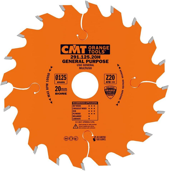 Пильний диск по дереву CMT 125x20x20z K2.4/1.4 (291.125.20H ) Одеса - фото 1