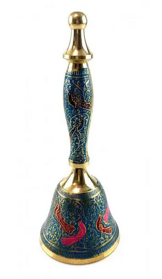 Колокольчик ручной из бронзы с рисуноком Киев - изображение 1