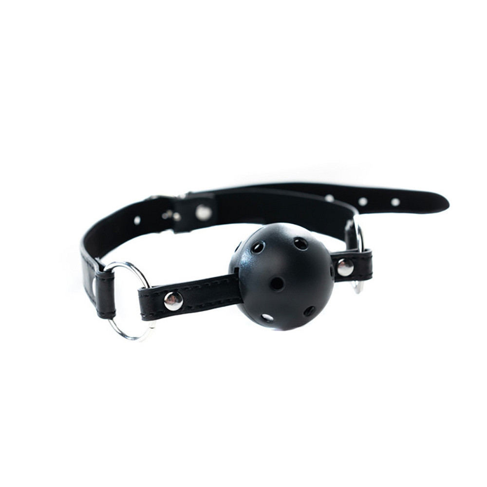 Кляп Black breathable ball gag with adjustablestrap Sex Aura Київ - фото 2