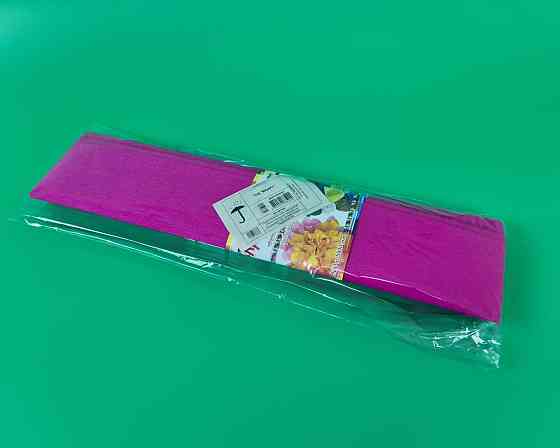 Бумага креповая (гофрированая) малиновая (1 пачка) Харьков