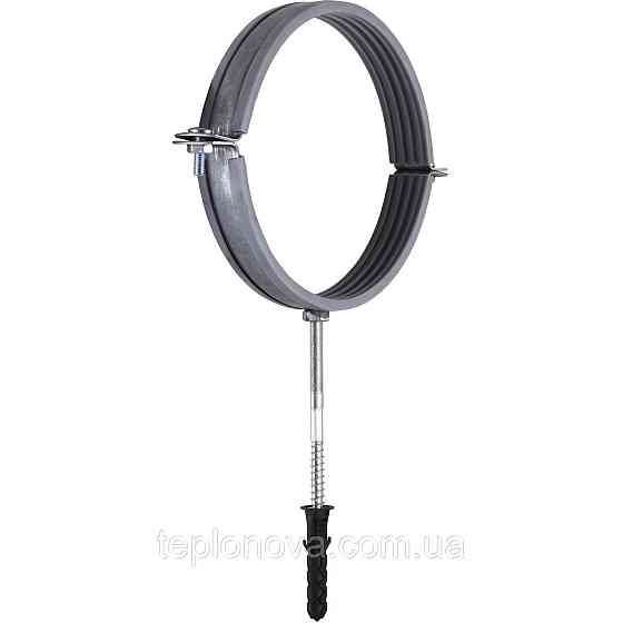 Хомут у зборі CR 6| (158-168 мм) з гвинтом-шурупом 8*100 і дюбелем у уп., сірий Чернівці