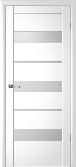 Двери Прага Белый Полотно со стеклом, покрытие VINIL Киев - изображение 1