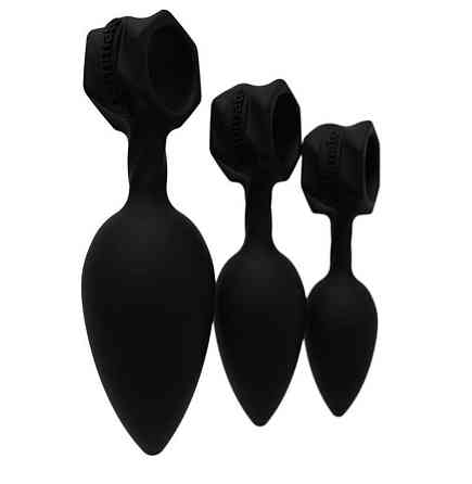 Набор анальных пробок Bathmate Anal Training Plugs, диаметр 2,5см - 3,1см - 3,8см Sex Aura Киев