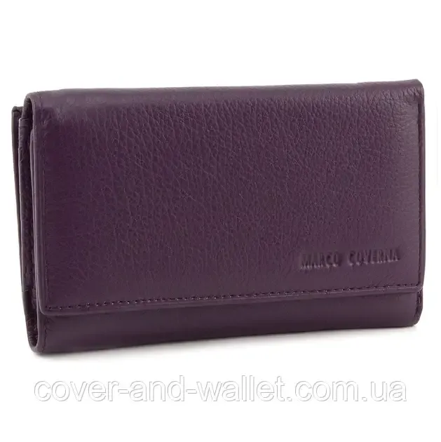 Невеликий жіночий гаманець фіолетового кольору на магнітах Marco Coverna MC 1418 Київ - фото 2