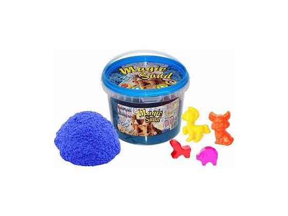 Кинетический песок Magic sand в ведре 0.500кг зеленый ТМ STRATEG Киев
