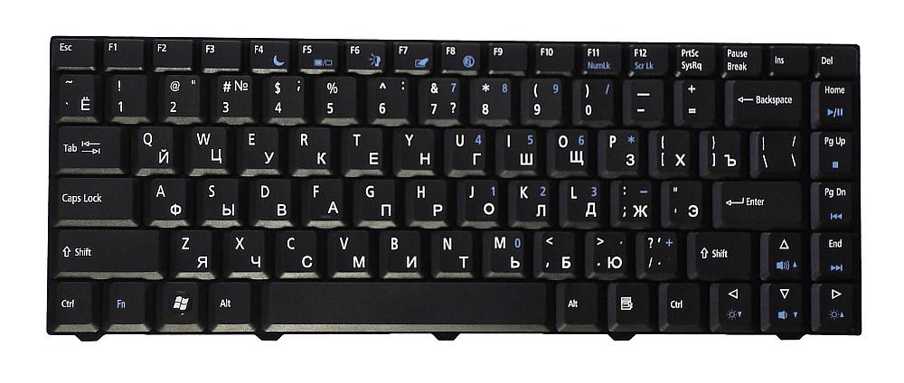 Клавиатура для ноутбука Acer eMachines (D520) Black, RU Вінниця - фото 2