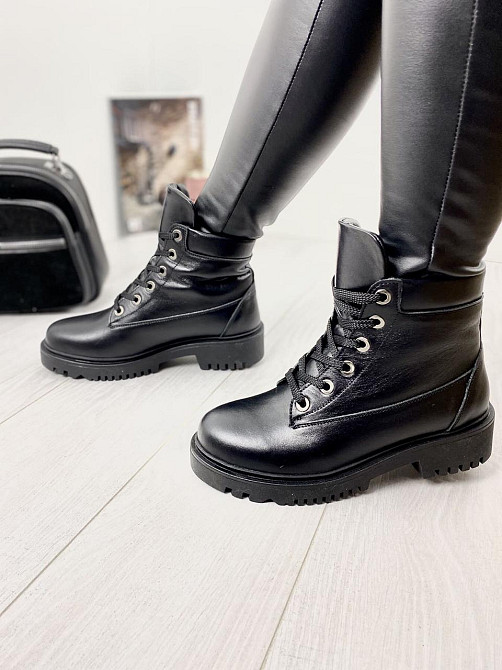 Черевики жіночі ARLEN чорні натуральна шкіра зима 37р. (2831) Коломыя - изображение 1