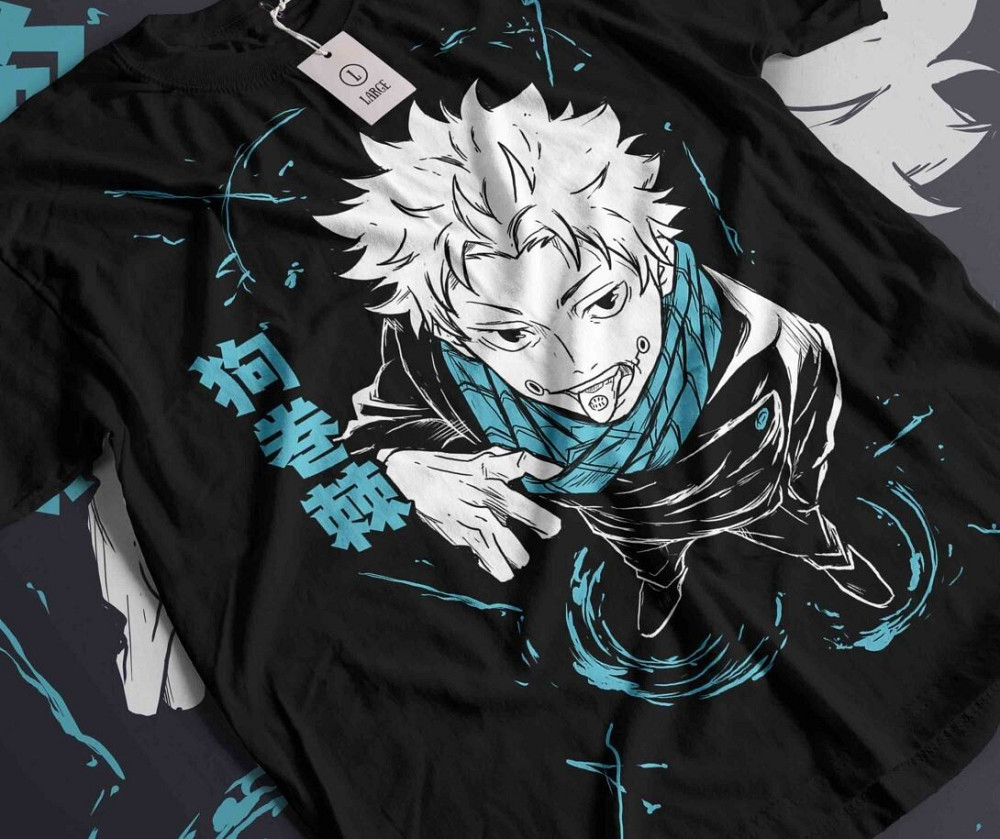 Футболка для мальчика аниме Магическая битва оверсайз (рост от 165 до 180 ) Черний AnimeJ0886m Днепр - изображение 3