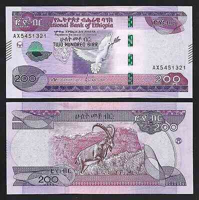 Эфиопия / Ethiopia 200 Birr 2020(2012) Pick 56a UNC Полтава