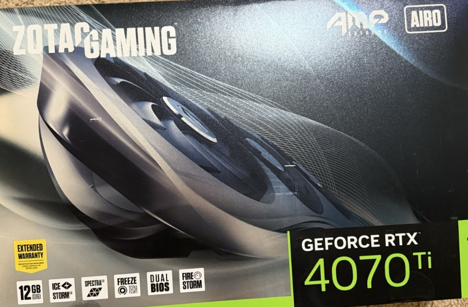 Видеокарта Zotac gaming GeForce RTX 4070 Ti AMP Extreme AIRO Киев - изображение 3