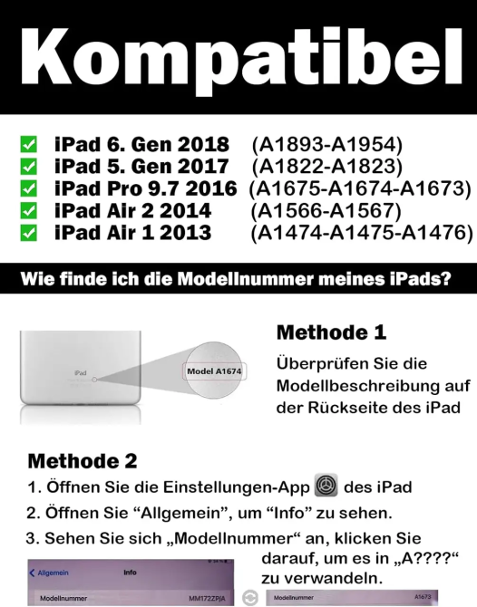 Чехол клавиатура DINGRICH для iPad 9.7 (5/6/Air/Pro) | Bluetooth QWERTZ | Съемная клавиатура + держатель Apple Pencil + Sleep/Wake Киев - изображение 4