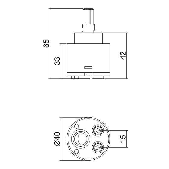 Картридж для смесителя Lidz Repair 40 (k40) LDREP4025840 Киев