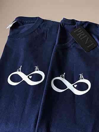 Парні футболки для хлопця та дівчини з нанесення Ваших ініціатив Чернівці