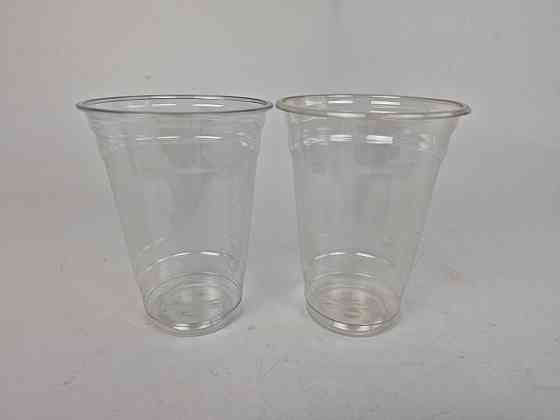 Стакан одноразовий РЕТ щільний, прозорий, 400 мл NEW (50 шт.) Харків