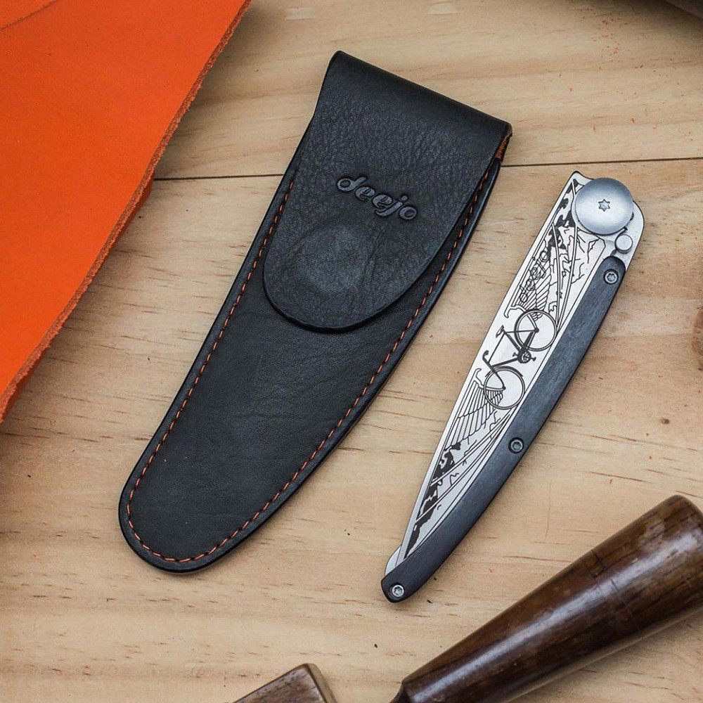 Шкіряний чохол універсальний для ножів 37г Deejo (DEE000505) Сірий Нововолинськ - фото 5