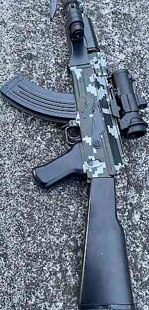 Бластер Автомат Калашникова АК-47 з PUBG Орбізи / Орбіган 87 см 2 Обоймы. Харьков