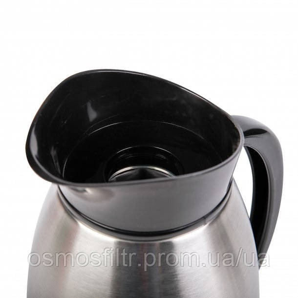 Термос Axentia 1 л нерж ручка и носик чоний пластик скляна колба (116712) Київ - фото 4