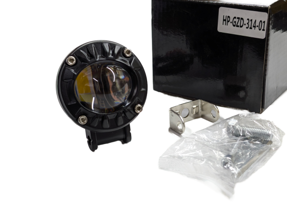 Світлодіодна фара StarLight HP-GZD-314-01 ближнє світло (біле+жовте), кругла 12/24V Харків