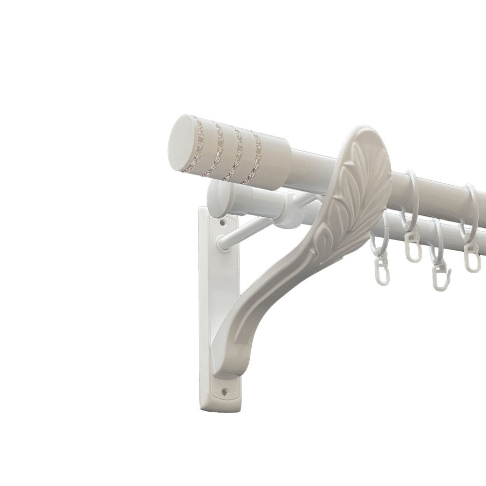 Карниз Orvit Барамелла металевий дворядний ретро Арктіс 25\19 мм 300 см (00-00010453) Львов - изображение 1