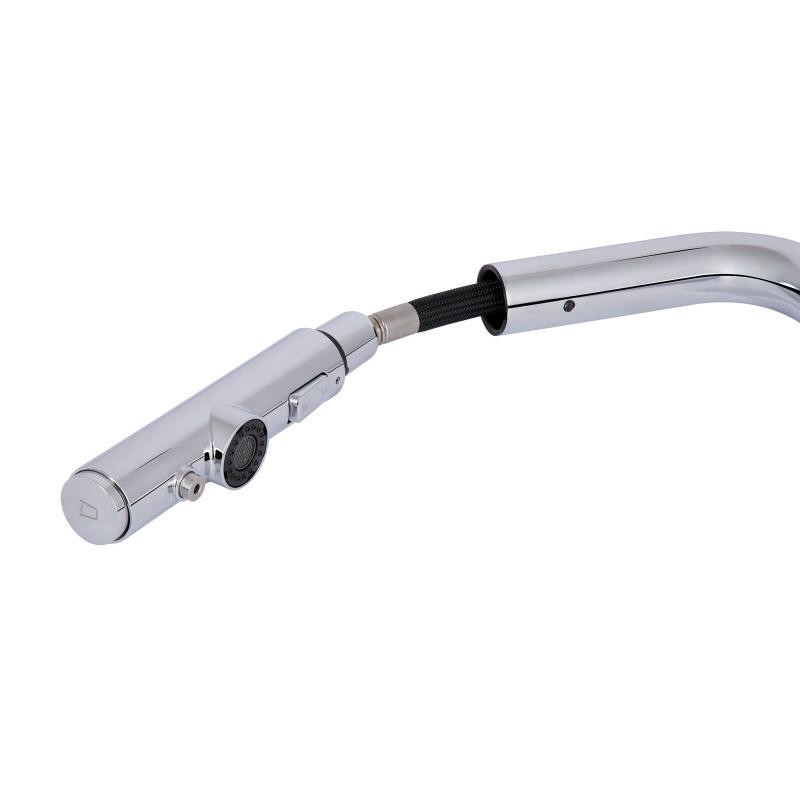 Смеситель для кухни Qtap Rozcesti с выдвижным изливом с подключением для питьевой воды QTROZ367CRM45941 Chrome Харьков - изображение 6