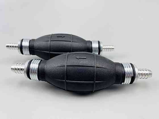 Ручний насос для перекачування рідини з клапаном масло-бензостійка гума алюмінієві наконечники d=10 мм Мукачево