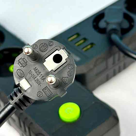 Сетевой фильтр-удлинитель 3 розетки 3USB 2500W 4 метра Винница