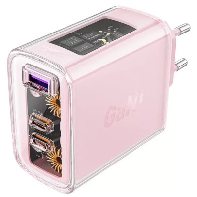 Зарядний пристрій Acefast 3xUSB 65W (2xUSB-C+USB-A) Gan A45 Fast Charger Cherry blossom (6974316282082) Вінниця - фото 1