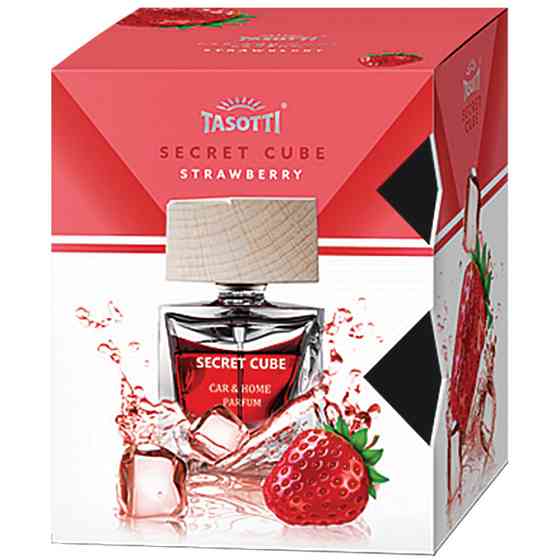 Ароматизатор для авто спрей-пробка "Secret Cube" Strawberry (Полуниця) 50мл Tasotti Вінниця
