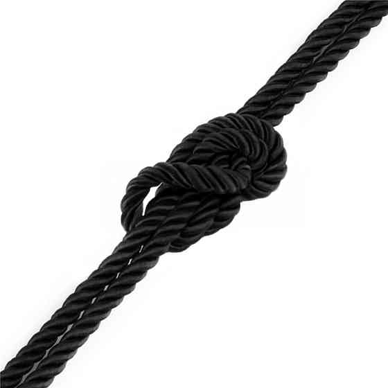 Мотузка - Rebellion Reign Black Bondage Rope, 10 м Sex Aura Київ