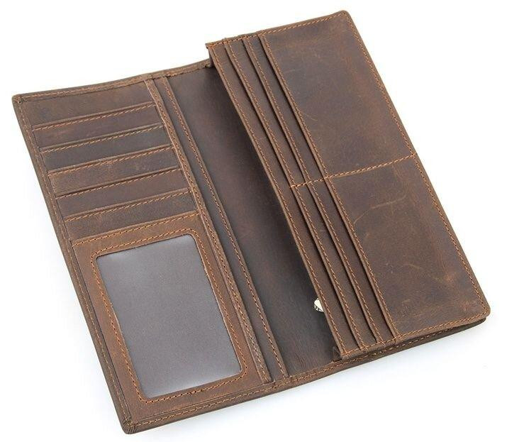 Гаманець чоловічий в вінтажному стилі Коричневий (Vintage) Київ - фото 2