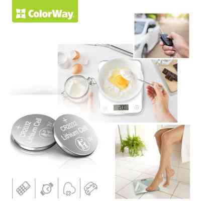 Батарейка CR 2032 Lithium Power (литиевые) * 5 blister ColorWay (CW-BACR2032-5BL) Винница